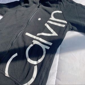 calvin klein zip up hoodie